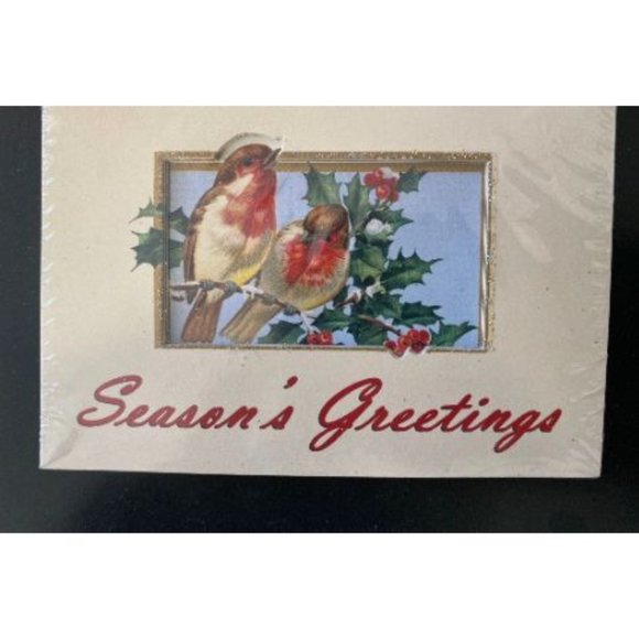 Retired Seasons Greetings Old World Christmas Mini Cards - Picture 2 of 3